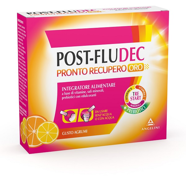 POSTFLUDEC AGRUMI PRONTO RECUPERO ORO 12 BUSTINE - latuafarmacia.org
