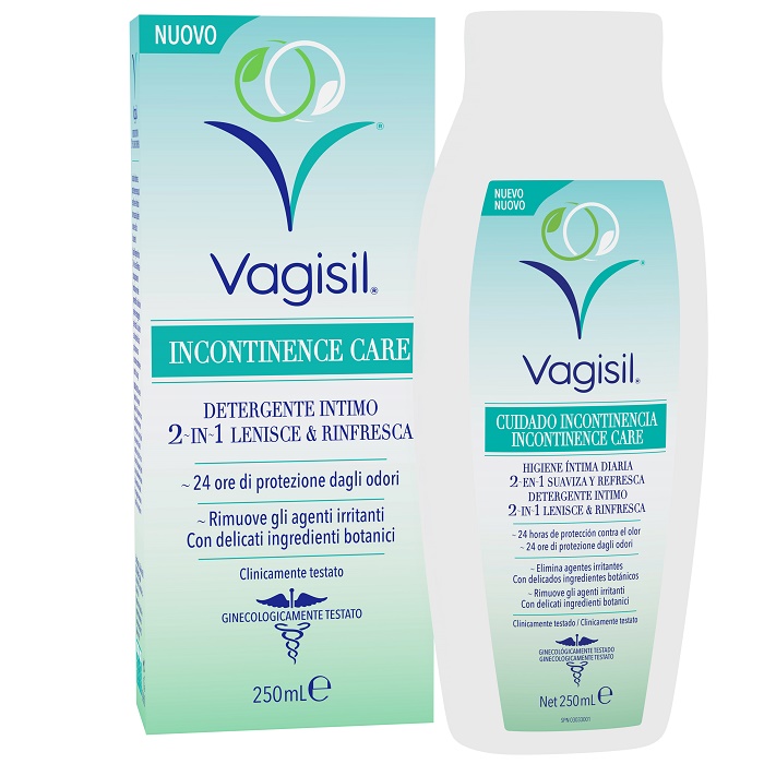 VAGISIL INCONTINENCE CARE DETERGENTE INTIMO 2IN1 LENISCE & RINFRESCA 250 ML - latuafarmacia.org