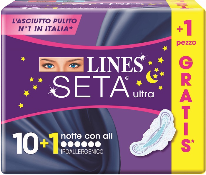 LINES SETA ULTRA NOTTE 10+1 GRATIS - latuafarmacia.org