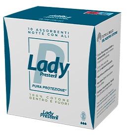 LADY PRESTERIL ASSORBENTI NOTTE CON ALI RIPIEGATI BIODEGRADABILI 10 PEZZI - latuafarmacia.org