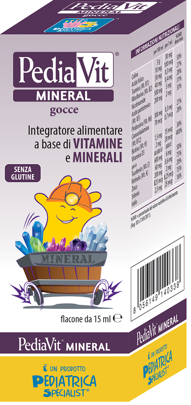 PEDIAVIT MINERAL GOCCE 15 ML - latuafarmacia.org