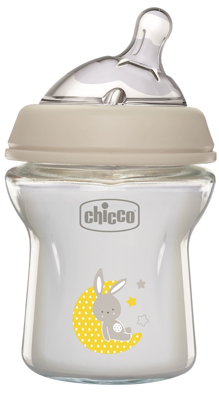 CHICCO BIBERON NAT FEEL VETRO 0M+ 150 ML - latuafarmacia.org