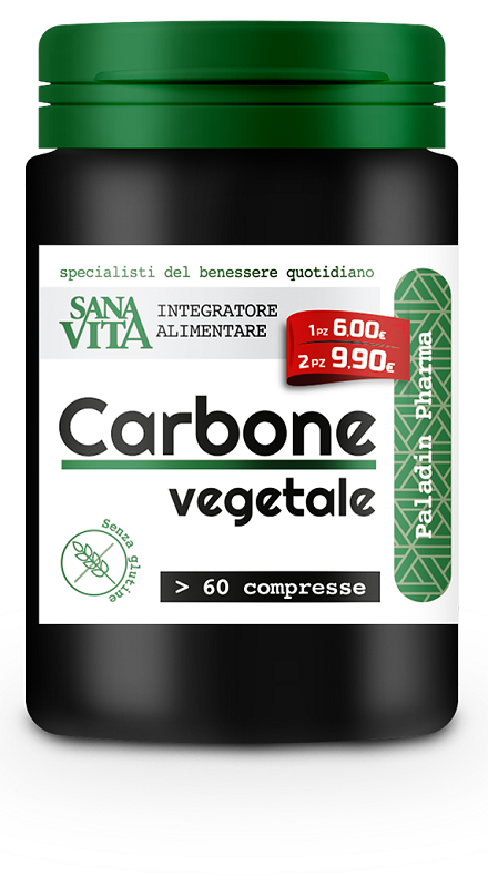 SANAVITA CARBONE VEGETALE 60 COMPRESSE - latuafarmacia.org