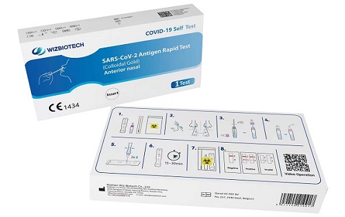 TEST ANTIGENICO RAPIDO COVID-19 AUTODIAGNOSTICO DETERMINAZIONE QUALITATIVA ANTIGENI SARS-COV-2 IN TAMPONI NASALI MEDIANTE IMMUNOCROMATOGRAFIA - latuafarmacia.org