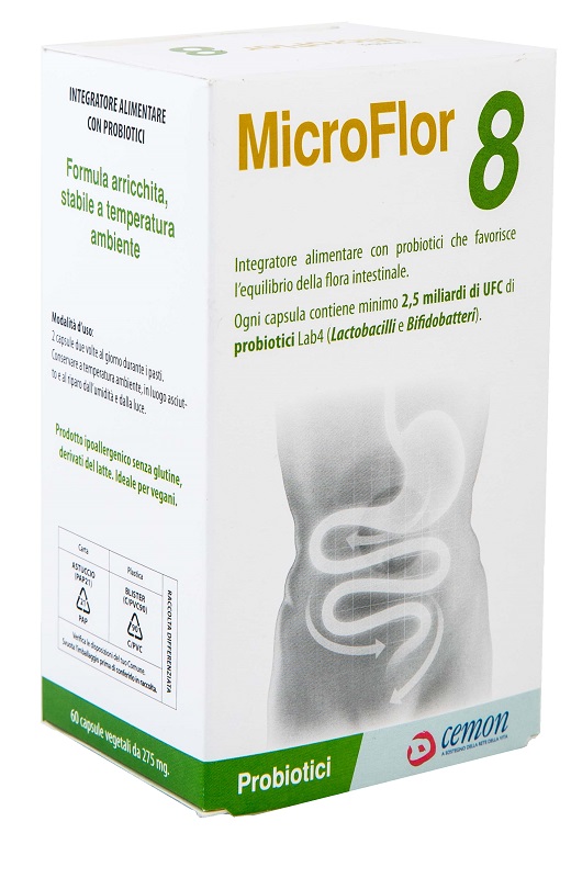 MICROFLOR 8 60 CAPSULE VEGETALI NO FRIGO - latuafarmacia.org