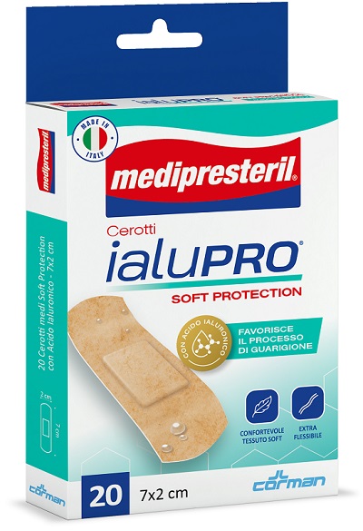 MEDIPRESTERIL CEROTTI IALUPRO SOFT PROTECTION MEDI 7X2CM 20 PEZZI - latuafarmacia.org