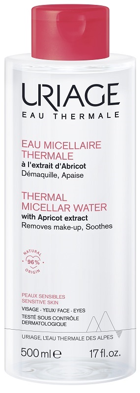 URIAGE EAU MICELLAIRE THERMALE PELLI SECCHE FLACONE 500 ML - latuafarmacia.org