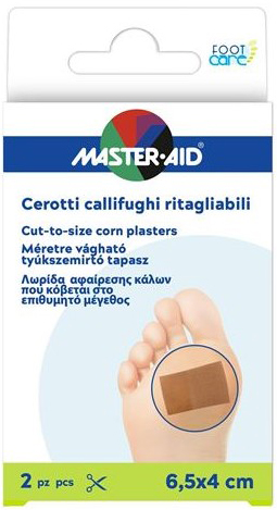 CEROTTO CALLIFUGO MASTER-AID FOOTCARE RITAGLIABILE 64X40 MM 2 PEZZI B3 - latuafarmacia.org