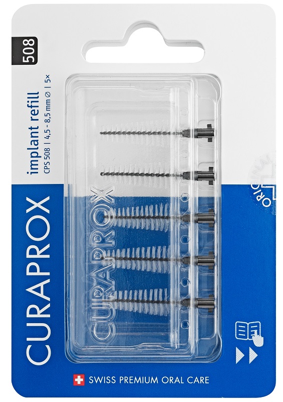 CURAPROX CPS 505 IMPLANT REFILL 5 SCOVOLINI BLACK - latuafarmacia.org