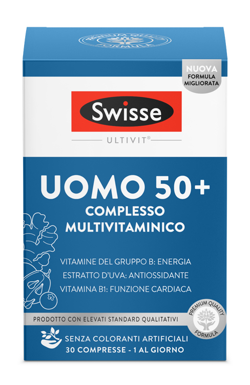 SWISSE MULTIVITAMINICO UOMO 50+ 30 COMPRESSE - latuafarmacia.org