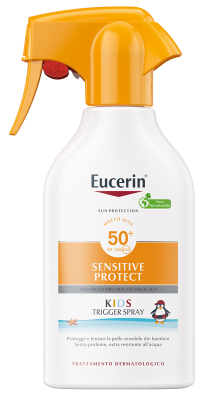 EUCERIN SUN KIDS SENSITIVE PROTECT SPF50+ TRIGGER SPRAY 250 ML - latuafarmacia.org