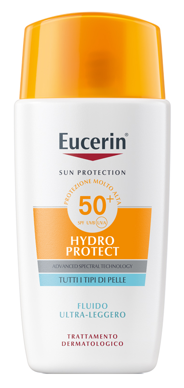EUCERIN SUN FACE HYDRO PROTECT FLUIDO ULTRA LEGGERO SPF50+ 50 ML - latuafarmacia.org
