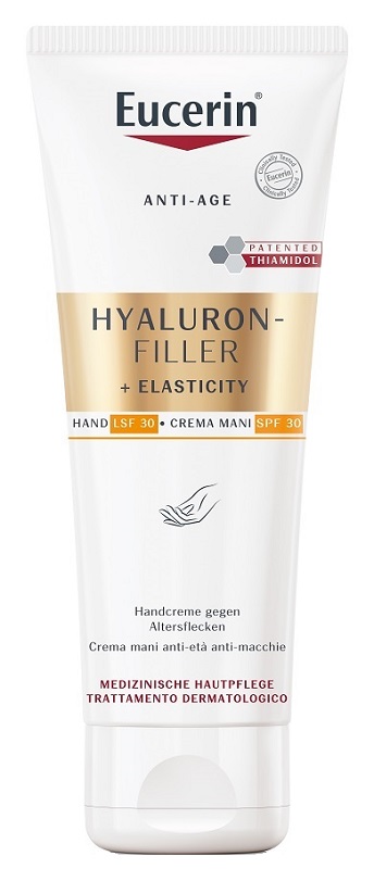 EUCERIN HYALURON FILLER + ELASTICITY CREMA MANI ANTI MACCHIE 75 ML - latuafarmacia.org