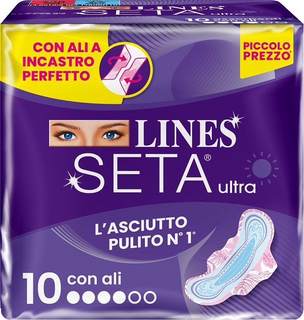 LINES SETA ULTRA ASSORBENTI ALI DWCT 10 PEZZI - latuafarmacia.org