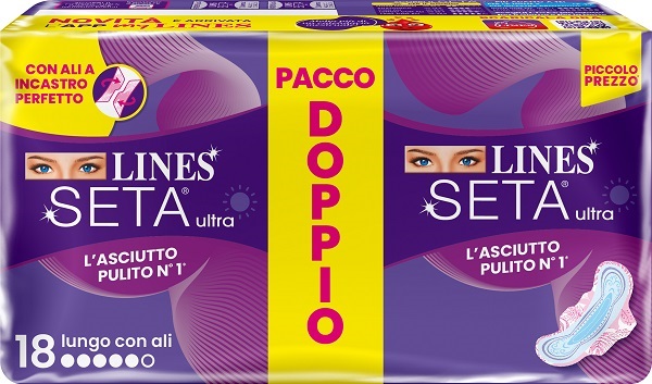 LINES SETA ULTRA ASSORBENTI LUNGO VP DWCT 18 PEZZI - latuafarmacia.org