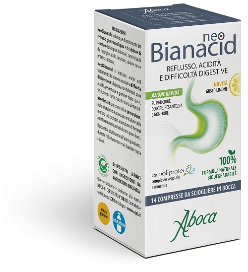 NEOBIANACID 14 COMPRESSE LIMONE - latuafarmacia.org