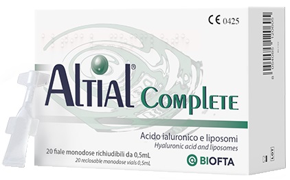 SOLUZIONE OFTALMICA LUBRIFICANTE ALTIAL COMPLETE 4 STRIP DA 5 FLACONI DA 0,5 ML - latuafarmacia.org