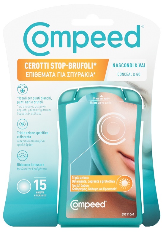 COMPEED CEROTTI STOP BRUFOLI NASCONDI & VAI 15 PEZZI - latuafarmacia.org