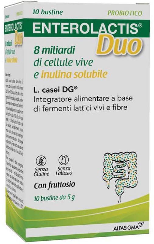 ENTEROLACTIS DUO INULINA 10 BUSTINE 5 G - latuafarmacia.org