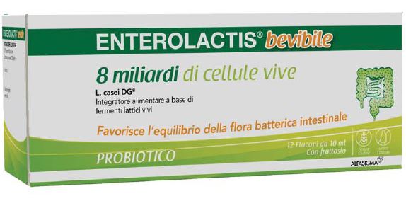ENTEROLACTIS BEVIBILE 12 FLACONCINI X 10 ML - latuafarmacia.org