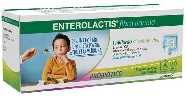 ENTEROLACTIS FIBRA LIQUIDA 12 FLACONCINI DA 10 ML - latuafarmacia.org