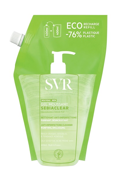 SEBIACLEAR GEL MOUSSANT REFILL 400 ML - latuafarmacia.org