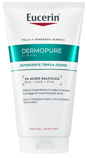 EUCERIN DERMOPURIFYER GEL DETERGENTE TRIPLA AZIONE 150 ML - latuafarmacia.org