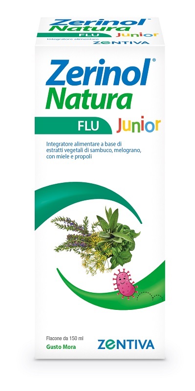ZERINOL NATURA FLU JUNIOR SCIROPPO 150 ML - latuafarmacia.org