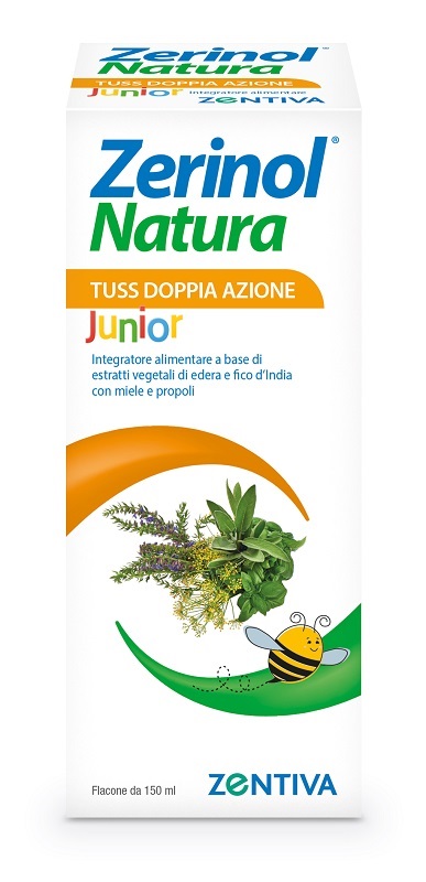 ZERINOL NATURA TUSS DOPPIA AZIONE JUNIOR SCIROPPO 150 ML - latuafarmacia.org