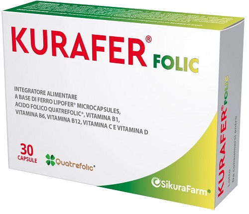 KURAFER FOLIC 30 CAPSULE - latuafarmacia.org
