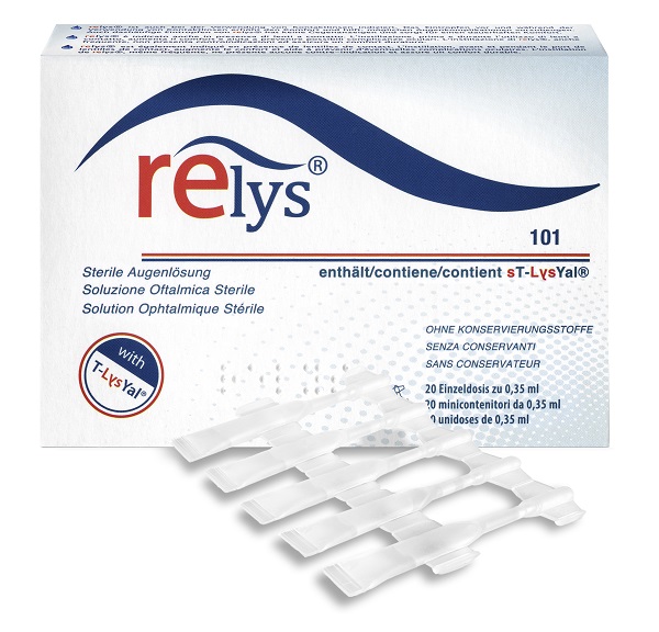 RELYS MONODOSE SOLUZIONE OFTALMICA 20 MINICONTENITORI DA 0,35 ML SENZA CONSERVANTI - latuafarmacia.org