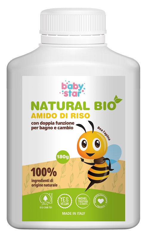 BABYSTAR AMIDO DI RISO NATURAL BIO 180 G - latuafarmacia.org