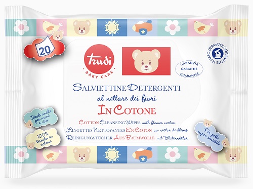 TRUDI BABY CARE SALVIETTE COTONE 20 PEZZI - latuafarmacia.org