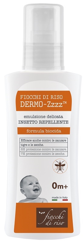 FIOCCHI DI RISO DERMO ZZZZ EMULSIONE DELICATA REPELLENTE 0 MESI + 100 ML - latuafarmacia.org
