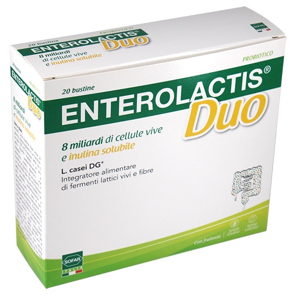 ENTEROLACTIS DUO POLVERE 20 BUSTINE - latuafarmacia.org