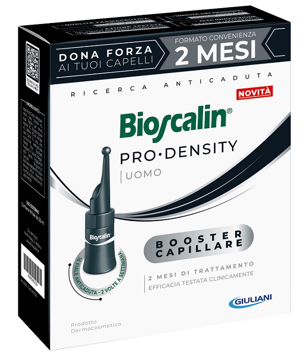 BIOSCALIN PRO DENSITY UOMO BOOSTER CAPILLARE 16 FIALE X 2,5ML - latuafarmacia.org