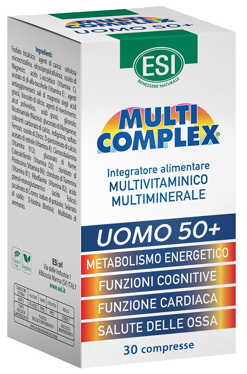 ESI MULTICOMPLEX UOMO 50+ 30 COMPRESSE - latuafarmacia.org
