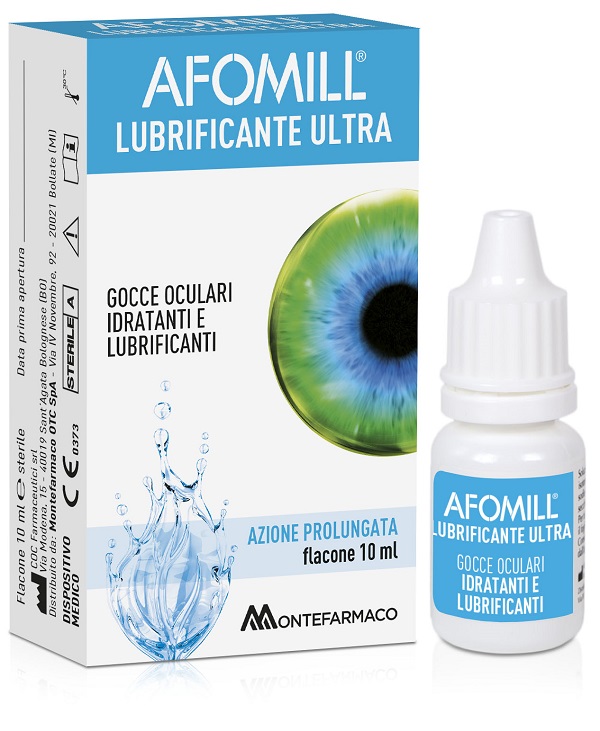 AFOMILL LUBRIFICANTE ULTRA GOCCE OCULARI 10 ML - latuafarmacia.org