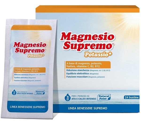 MAGNESIO SUPREMO POTASSIO+ 24 BUSTINE - latuafarmacia.org