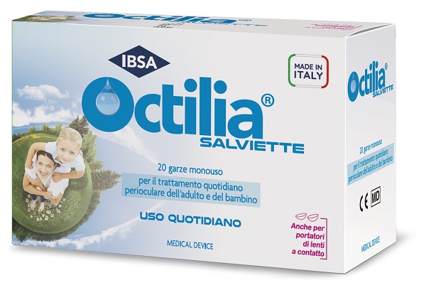 OCTILIA SALVIETTE PERIOCULARI 20 GARZE IN VISCOSA NON STERILI - latuafarmacia.org
