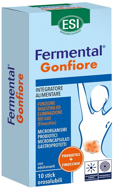 ESI FERMENTAL GONFIORE 10 STICK OROSOLUBILI - latuafarmacia.org