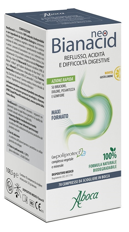 NEOBIANACID 70 COMPRESSE LIMONE - latuafarmacia.org
